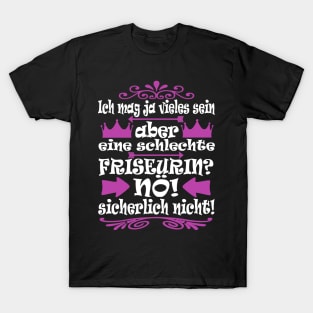 Friseurin Haare schneiden stolz Spruch T-Shirt